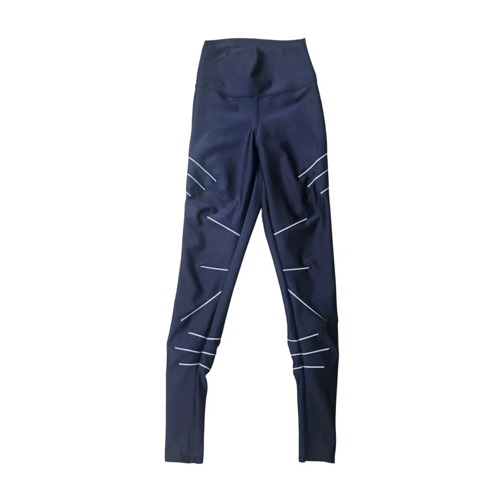 Alo Yoga Sequence High-Rise Leggings Women's XS Reflective Black Full Length